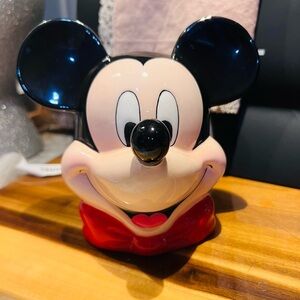 Disney Mickey Mouse Ceramic Coin Bank nose has been repaired see pics